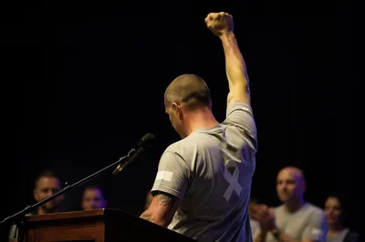 Celebrate Recovery Speaker on Church Stage