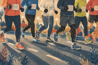Church Running Fellowship Morning Jog Together