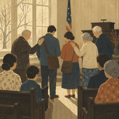 Missionary Sending Prayer in Historic Chapel
