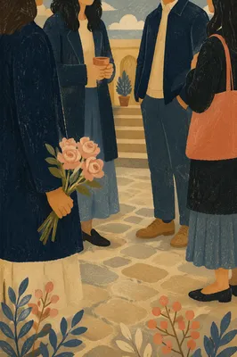 Church Singles Fellowship with Roses