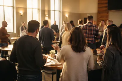 Welcoming Church Singles Fellowship Hall Gathering