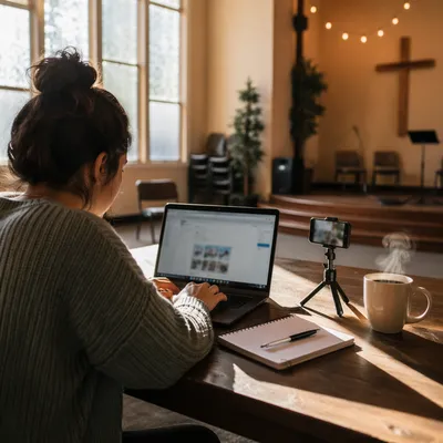 Church Social Media Manager at Work