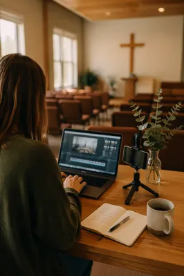 Church Social Media Manager at Work