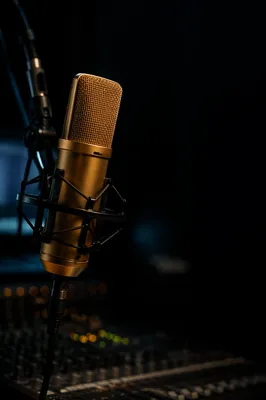Church Sound Booth Microphone Close-Up