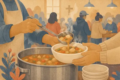 Church Soup Kitchen Warm Meal Service