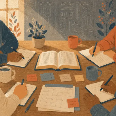 Church Staff Planning Meeting Table
