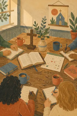 Church Staff Planning Meeting Table