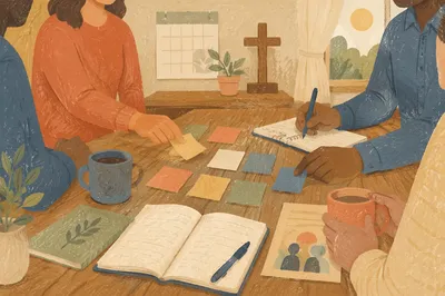 Church Staff Planning Meeting in Morning Light