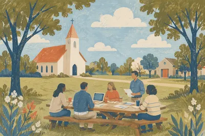 Outdoor Church Staff Planning Meeting