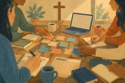 Church Staff Planning Meeting in Fellowship Room