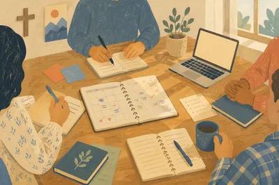 Church Staff Planning Meeting Table