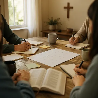 Church Staff Planning Meeting in Fellowship Room