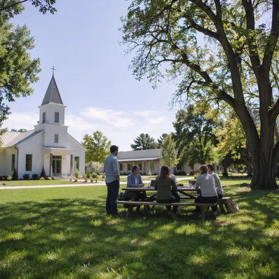 Outdoor Church Staff Planning Meeting