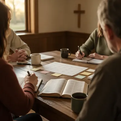 Church Staff Planning Meeting in Warm Chapel
