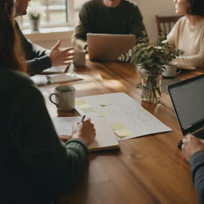Church Staff Planning Meeting in Fellowship Room