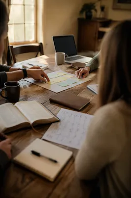 Church Staff Planning Meeting in Fellowship Room