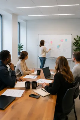 Church Staff Planning Meeting in Office