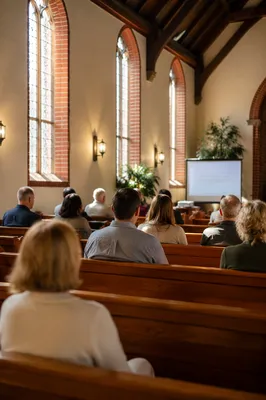 Church Staff Planning Meeting in Warm Sanctuary