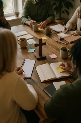 Church Staff Planning Meeting in Morning Light