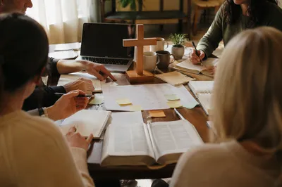 Church Staff Planning Meeting in Fellowship Room