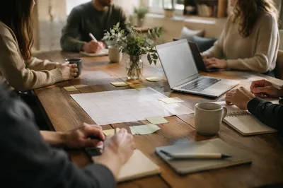 Church Staff Planning Meeting in Fellowship Room