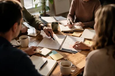Church Staff Planning Meeting in Morning Light