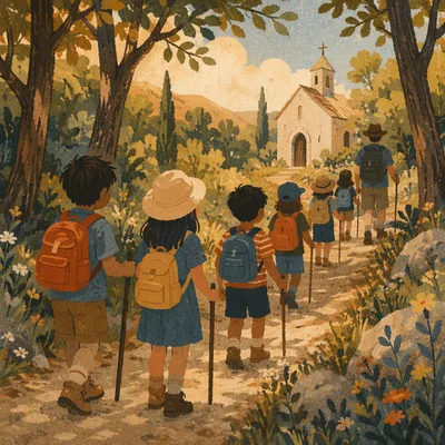 Kids Summer Church Camp Trail Adventure