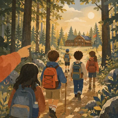 Kids Church Camp Forest Adventure Walk