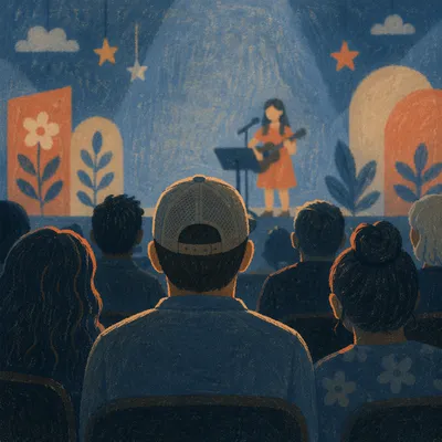 Church Talent Show Stage From Audience