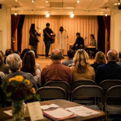 Warm Church Talent Show Stage View