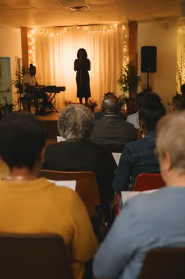 Church Talent Show Stage Performance Scene