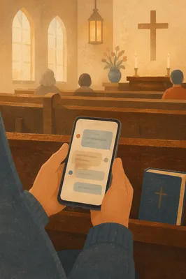 Prayer Request Text in Church Pew