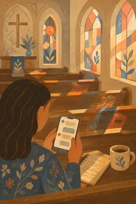 Prayer Request Message in Quiet Church