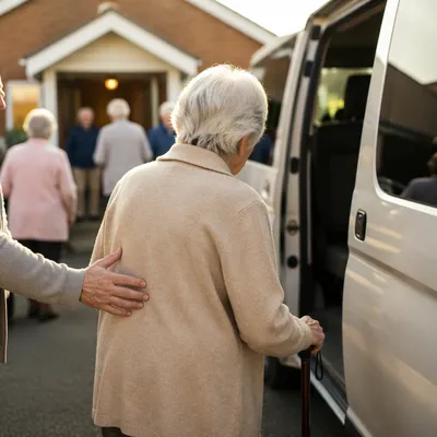 Church Van Assisting Elderly Members