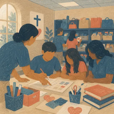 Church Volunteer Training in Classroom Setting