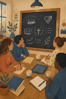 Church Volunteer Training in Warm Classroom