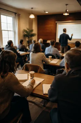 Church Volunteer Training in Classroom Setting