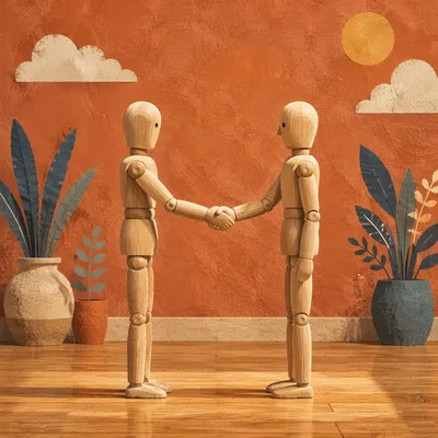 Warm Church Welcome Handshake