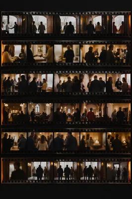 Warm Church Welcome Handshake Film Contact Sheet