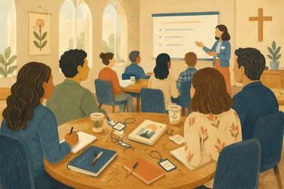 Church Welcome Team Training Orientation Scene