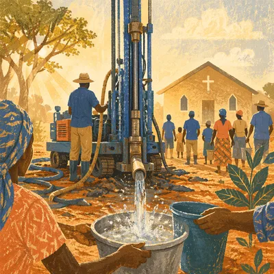 Church Well Drilling for Clean Water
