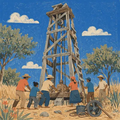 Church-Supported Water Well Project in Africa