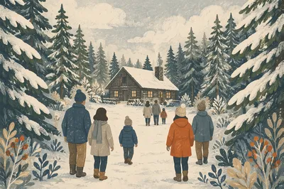 Church Winter Retreat at Snowy Cabin
