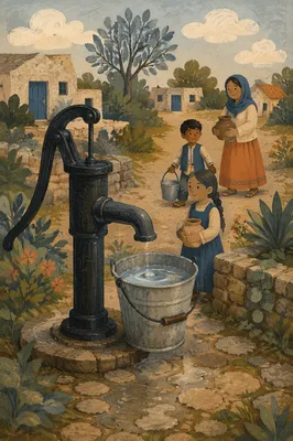 Village Well Mission with Hand Pump