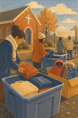 Church Clothing Donation Drive at Sunrise