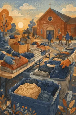 Church Clothing Donation Drive at Sunrise