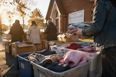 Church Clothing Donation Drive at Sunrise