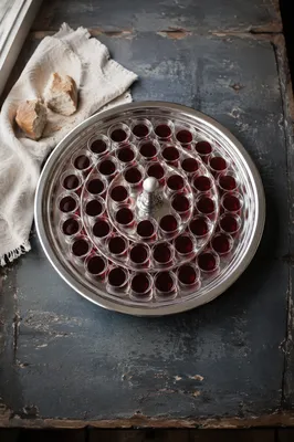 Communion Tray with Individual Grape Juice Cups
