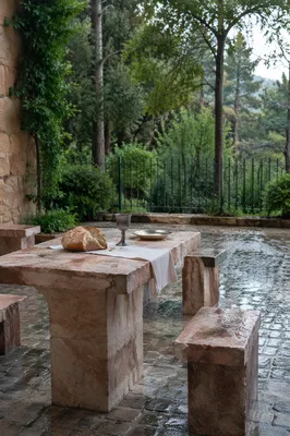 Outdoor Communion Table in Church Garden