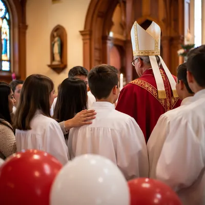 Confirmation Class Teens in Chapel Robes